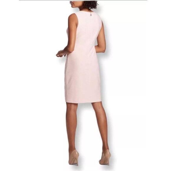 NWT Tommy Hilfiger Pink Sleeveless Above the Knee Shift Dress - Picture 2 of 9